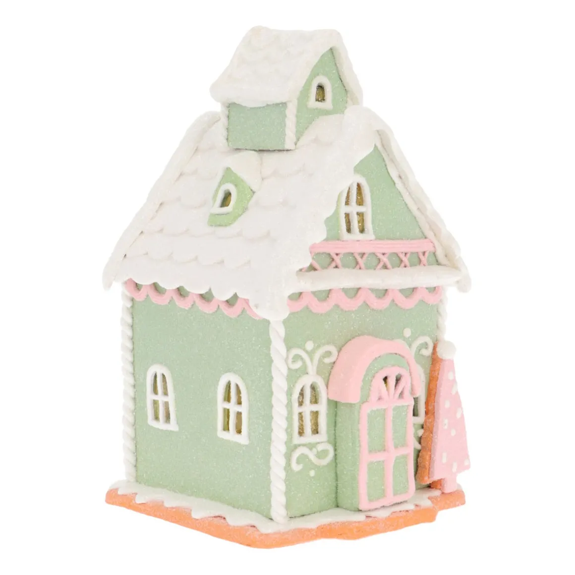 Pastel Gingerbread House With LED Lights