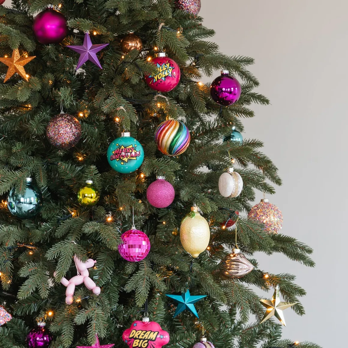 Pink Disco Christmas Bauble With Reflective Mirrors