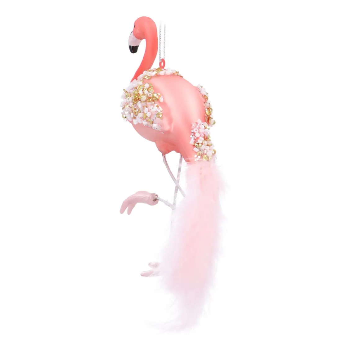 Pink Flamingo Ornament For A Tropical Christmas