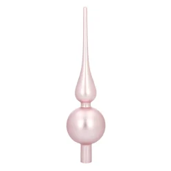Pink Tree Topper | Matt | Glass | 27 Cm