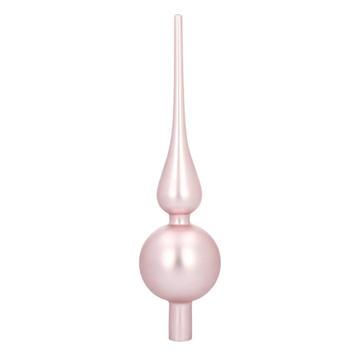 Pink Tree Topper | Matt | Glass | 27 Cm