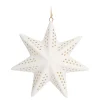 Porcelain Christmas Star With Warm White LED Light