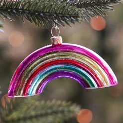 Rainbow Christmas Ornament | Glass | Multi | 12cm