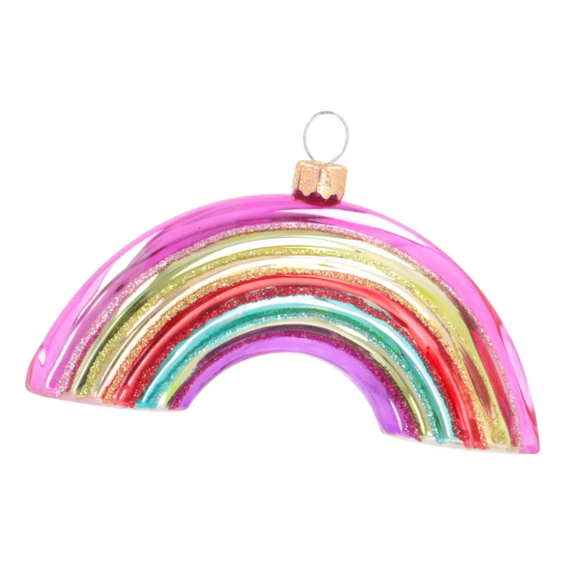 Rainbow Christmas Ornament | Glass | Multi | 12cm