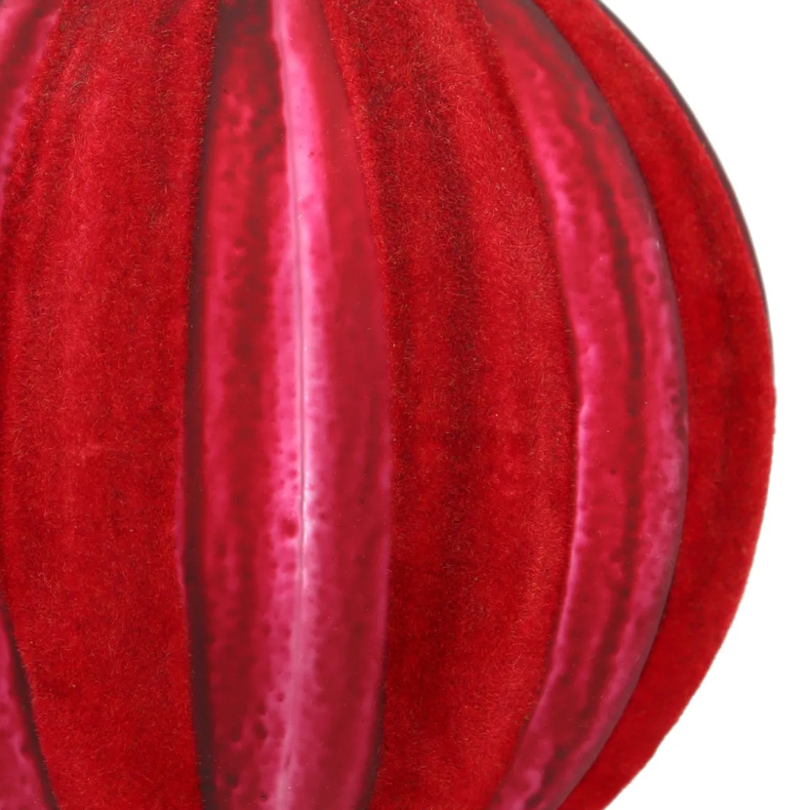 Red Christmas Bauble With Nostalgic Felt