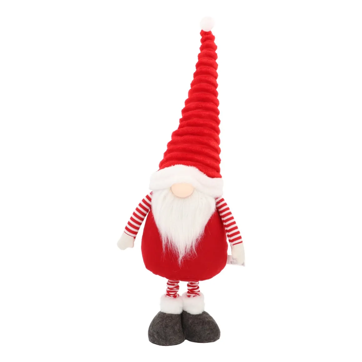 Red Gnome With LED Hat And Extendable Legs