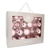 Romantic Light Pink Bauble Set 44 Pieces In A Handy Box
