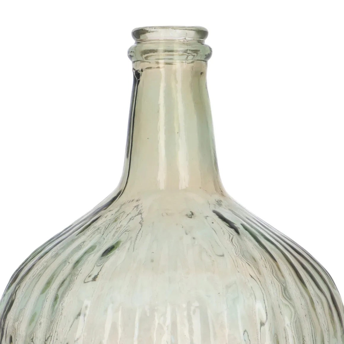Round Vase From Recycled Glass