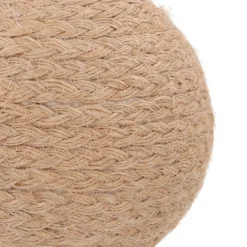Rustic Beige Jute Christmas Bauble