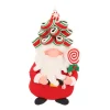 Santa Claus Ornament Trendy Hair And Lollipop