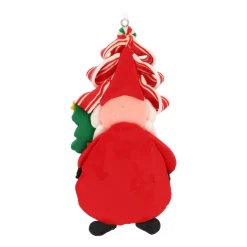 Santa Claus Ornament Trendy Haircut And Christmas Tree