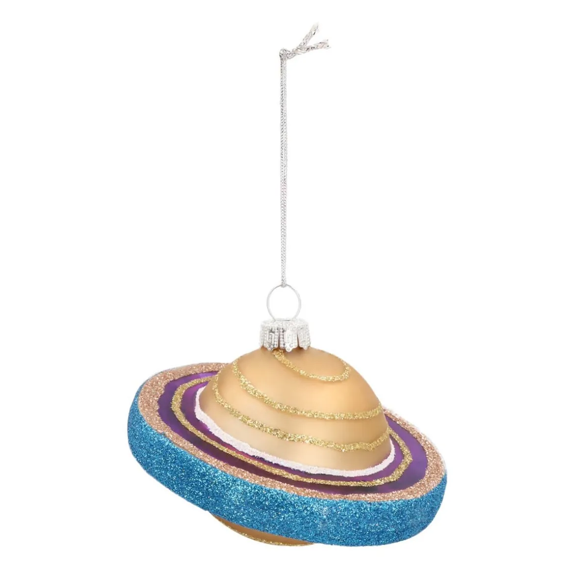 Saturn Christmas Ornament | Glass | 10 Cm