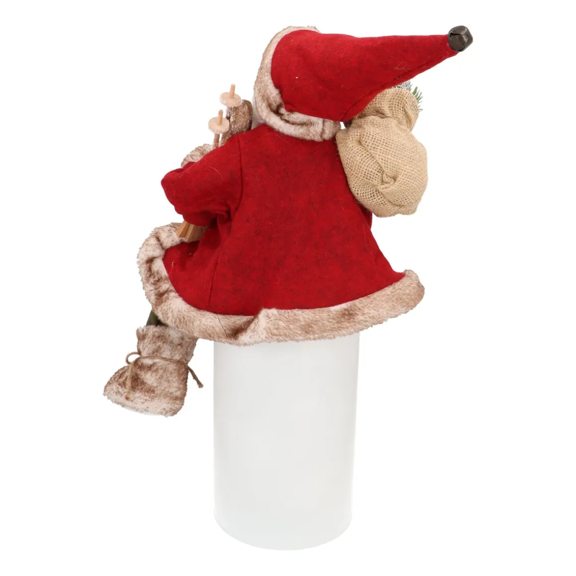Seated Santa Claus | Bordeaux-green | 45cm /18in | Cloth