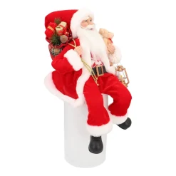 Seated Santa Claus | Red-white | 45cm /18in | Cloth
