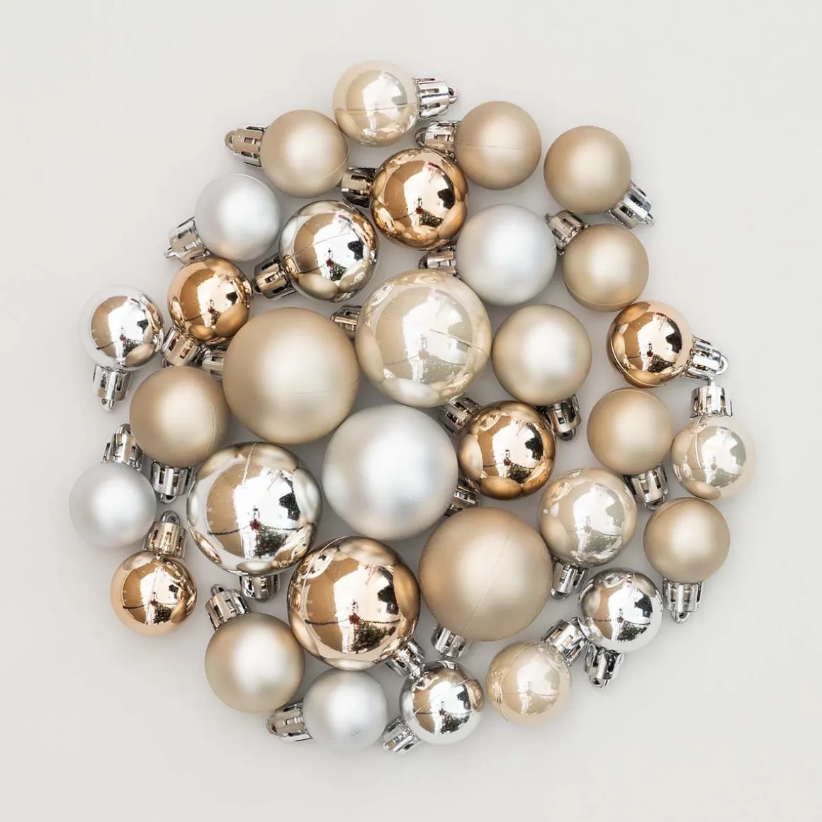 Set Of 32 Home Sweet Home Mix Mini Shatterproof Baubles, 2.5-4 Cm