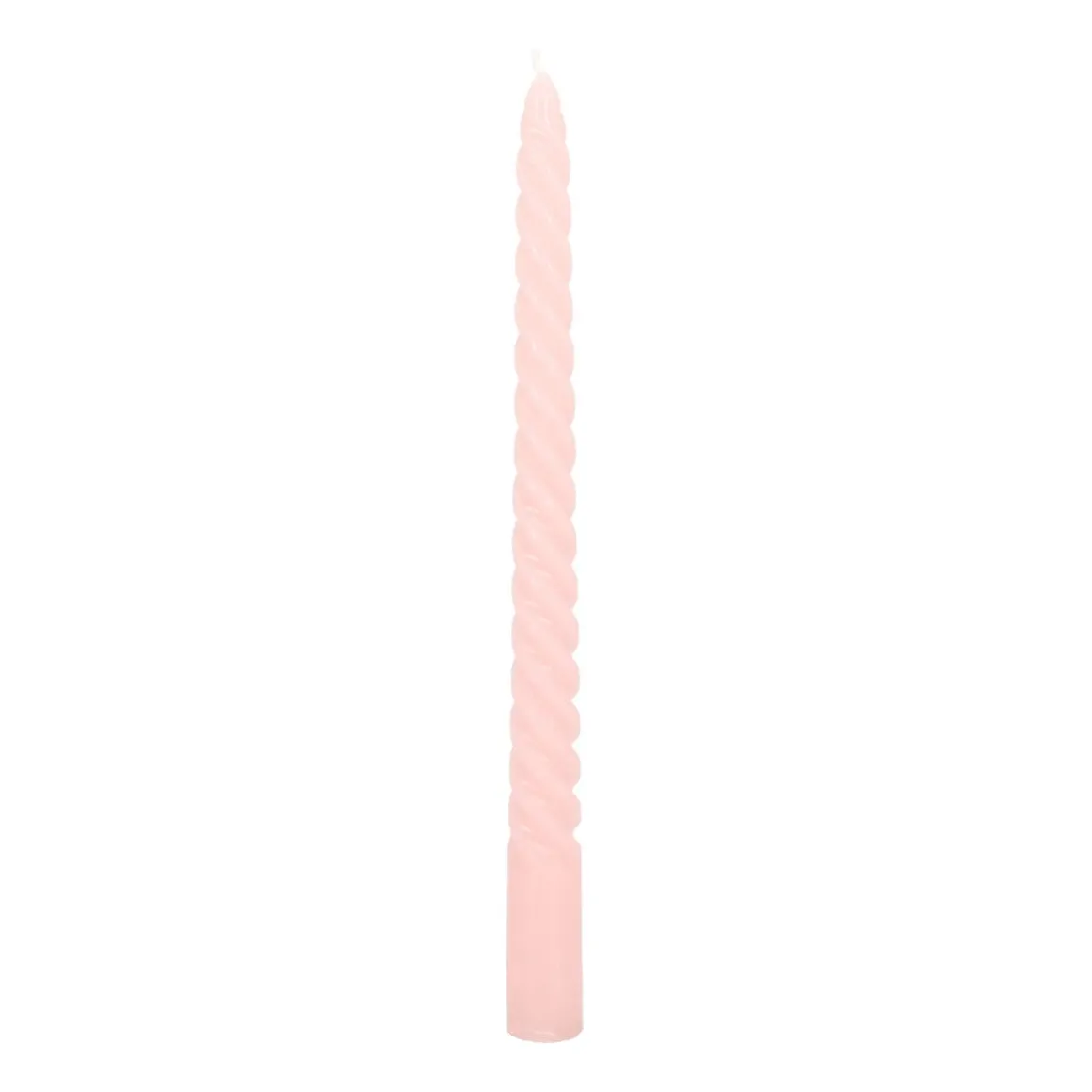 Set Of 4 Pink Twist Candles | 25 Cm