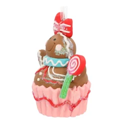 Shatterproof Christmas Ornament Gingerbread Woman | 9 Cm
