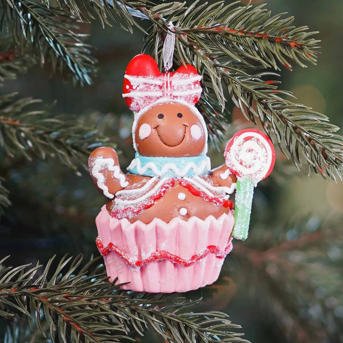 Shatterproof Christmas Ornament Gingerbread Woman | 9 Cm