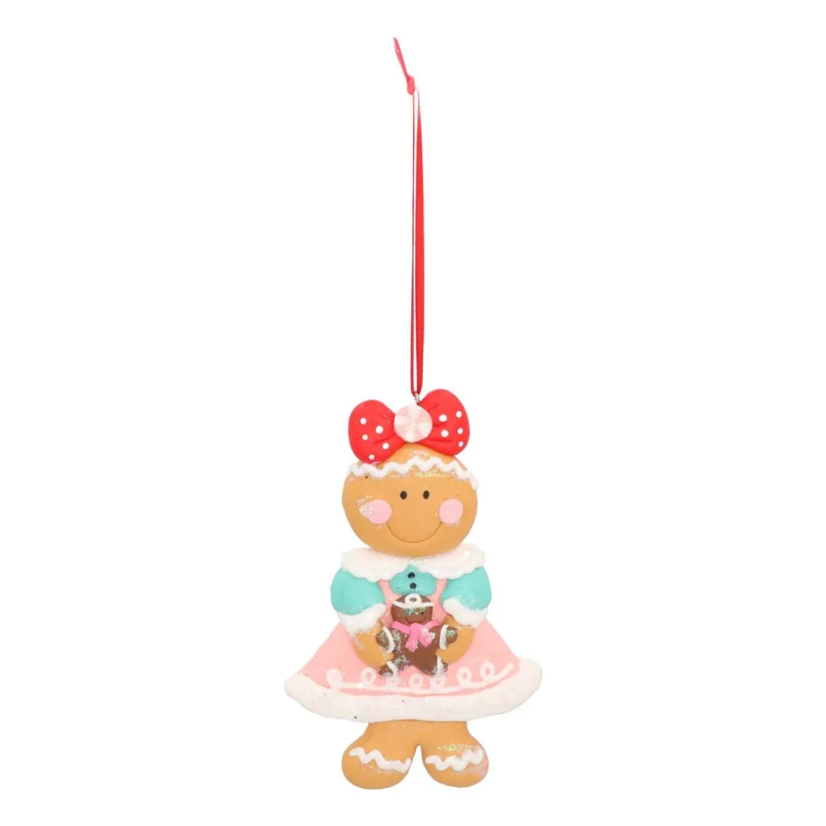 Shatterproof Christmas Ornament Gingerbread Woman | 12 Cm