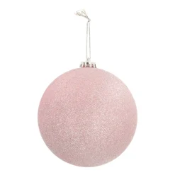 Shatterproof XL Bauble | Pink | Glitter | 15 Cm