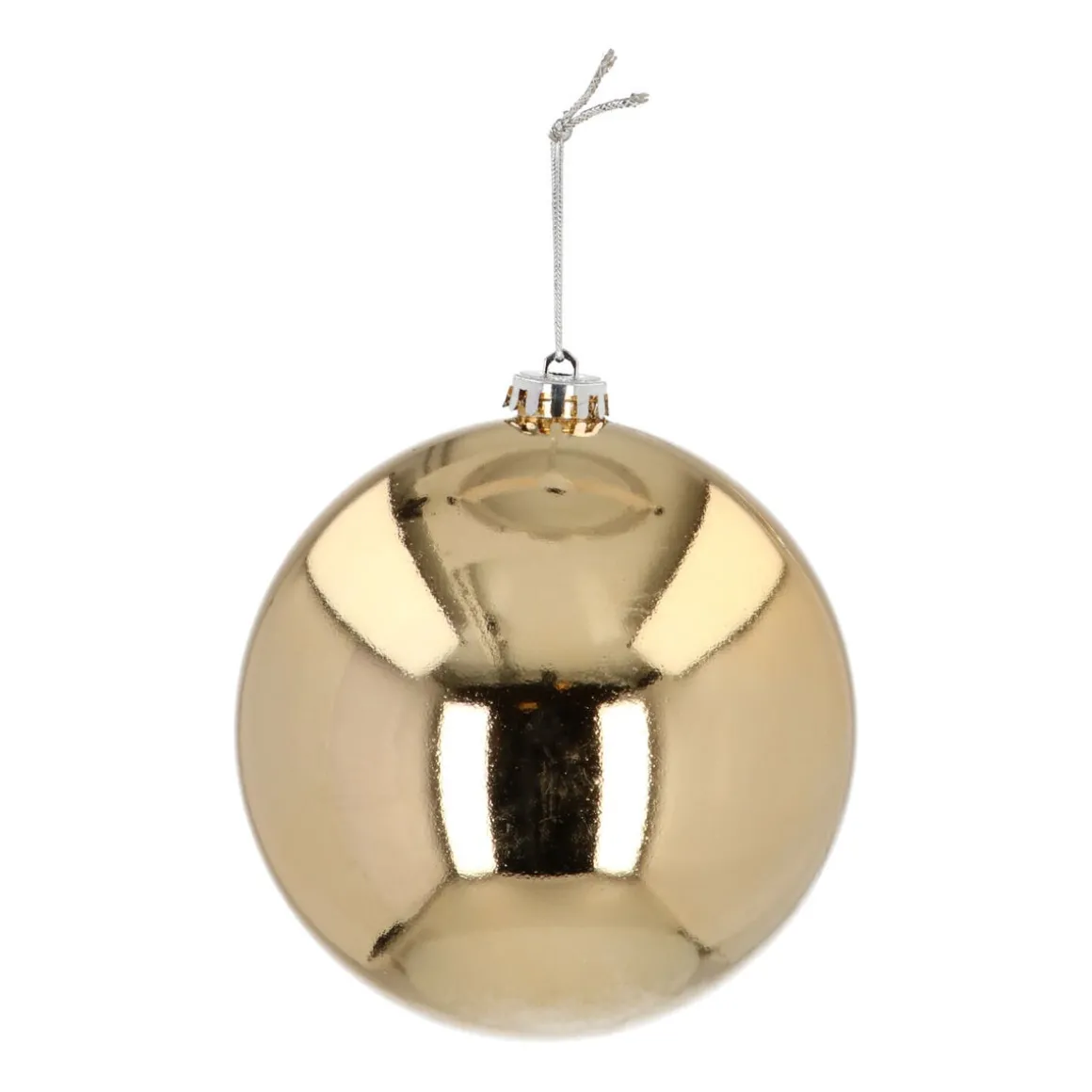 Shatterproof XL Christmas Bauble 15cm Shiny Gold