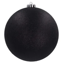 Shatterproof XL Christmas Bauble Black 15 Cm