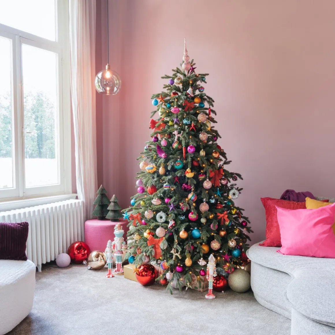 Shatterproof XXL Christmas Bauble Red 20 Cm