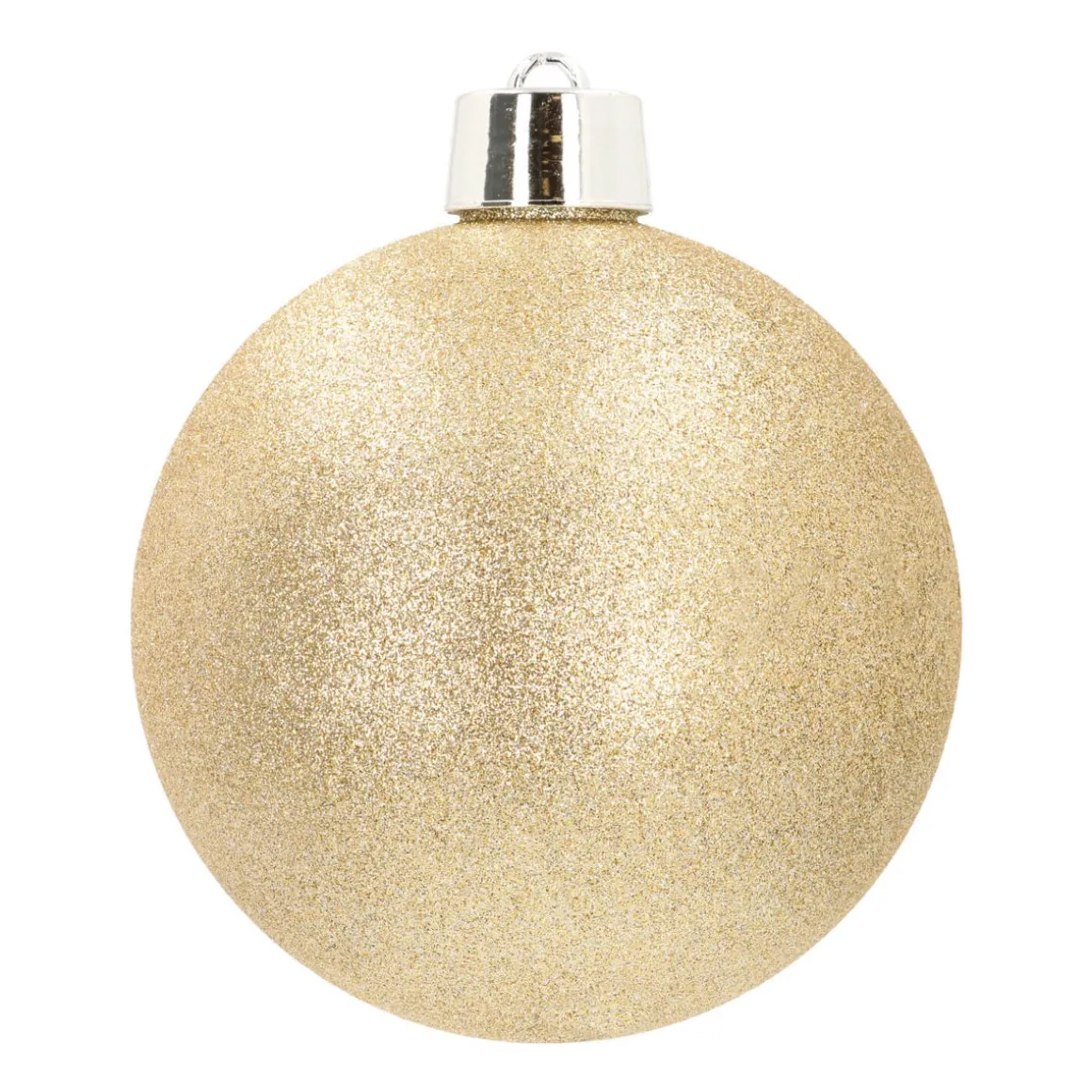 Shatterproof XXL Christmas Bauble Gold Glitters 20 Cm