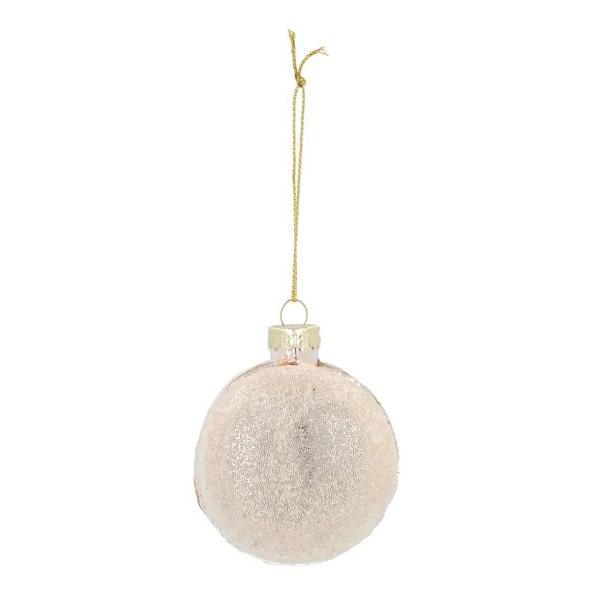 Silver Macaron Christmas Ornament