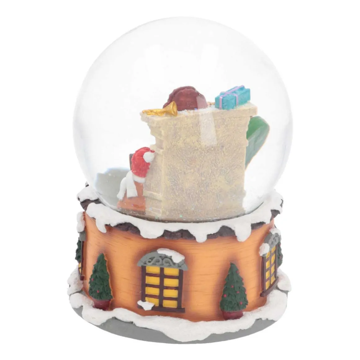 Snowglobe Santa In A Chair 14 Cm