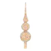 Sparkling Glass Tree Topper With Multicolor Sequins