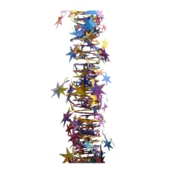 Spiral Garland With Stars Rainbow/multi 750cm Laser