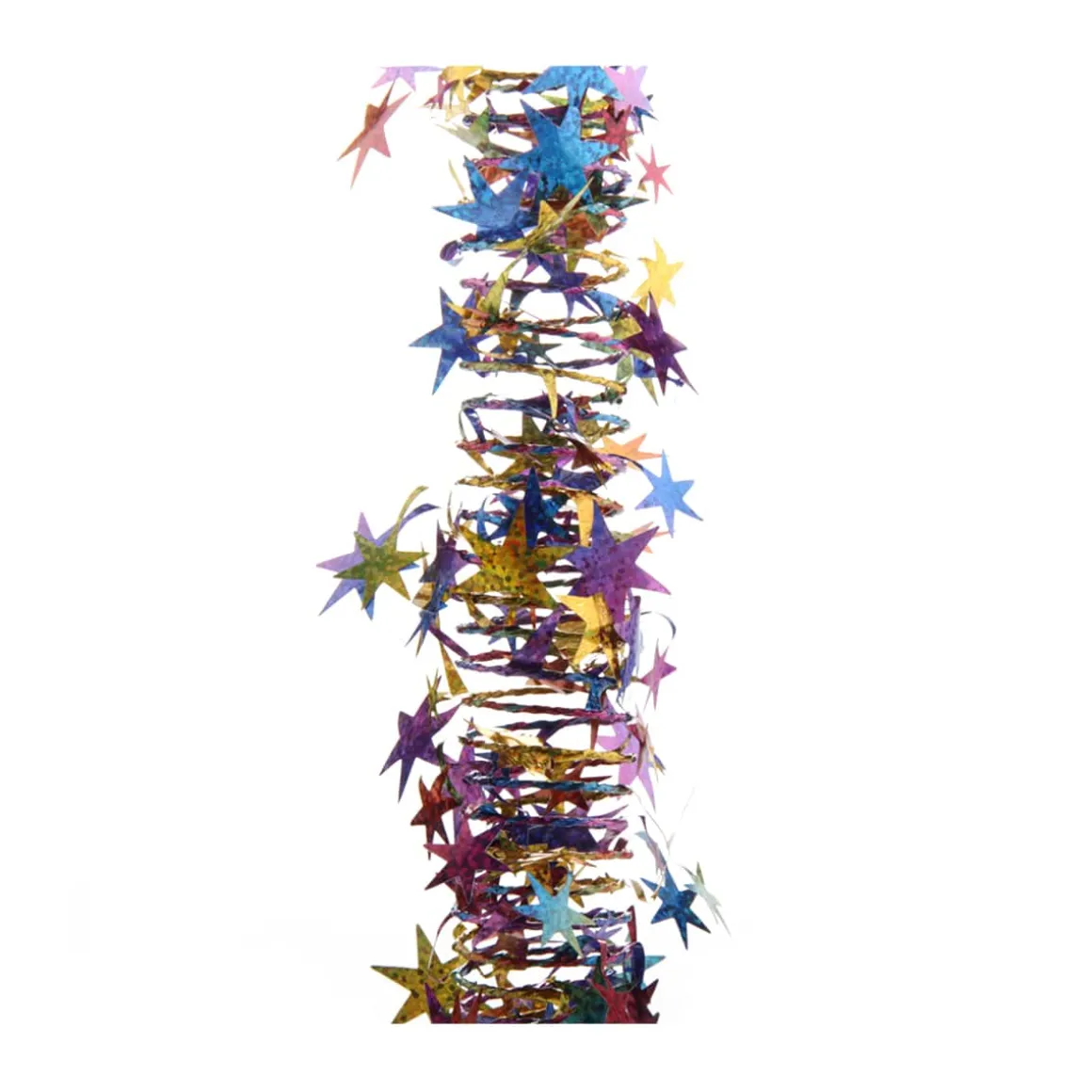 Spiral Garland With Stars Rainbow/multi 750cm Laser