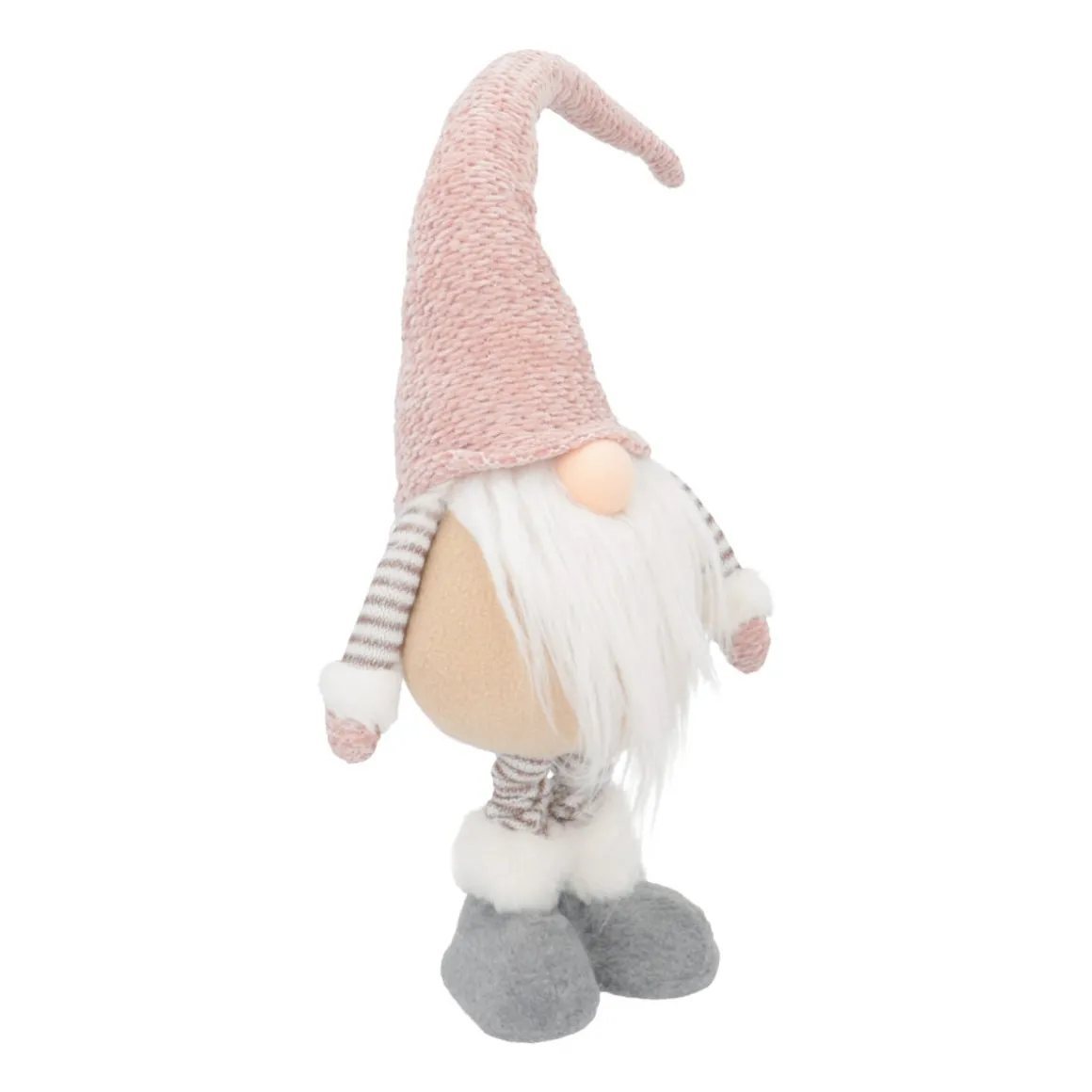 Standing Gnome With Telescopic Legs 65/85cm Pink