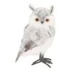 Standing Owl | Grey | Plush 'Faux Fur' | 23cm / 9"