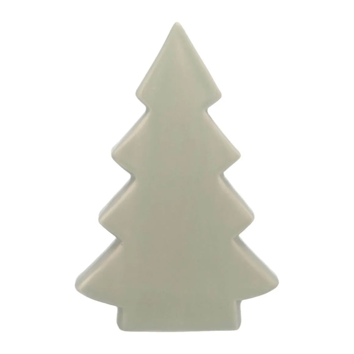 Standing Porcelain Christmas Tree | 16.5 Cm | Matte Green