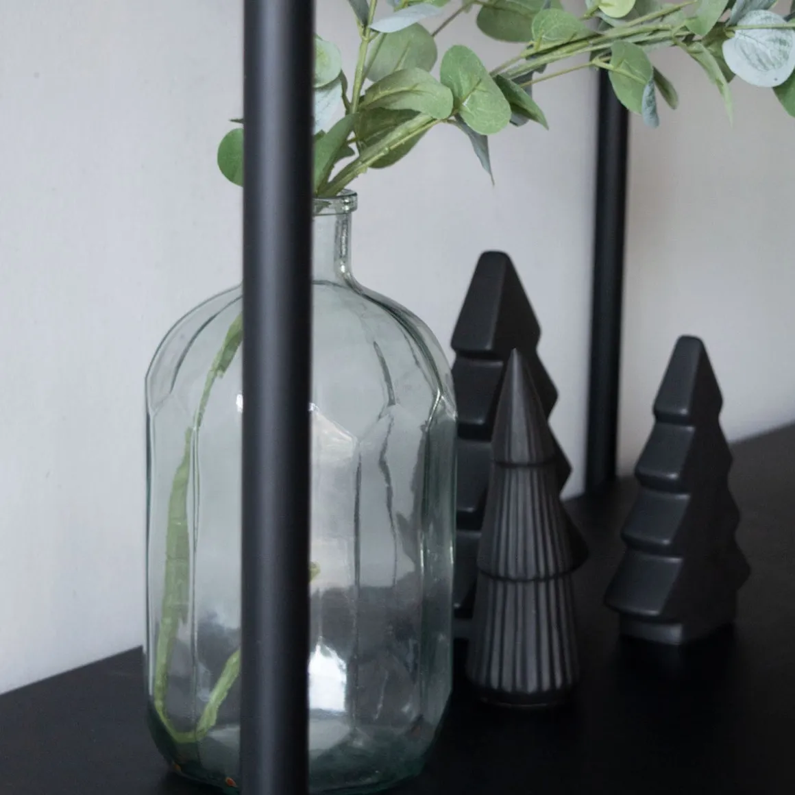 Standing Porcelain Christmas Tree | 16.5 Cm | Matte Black