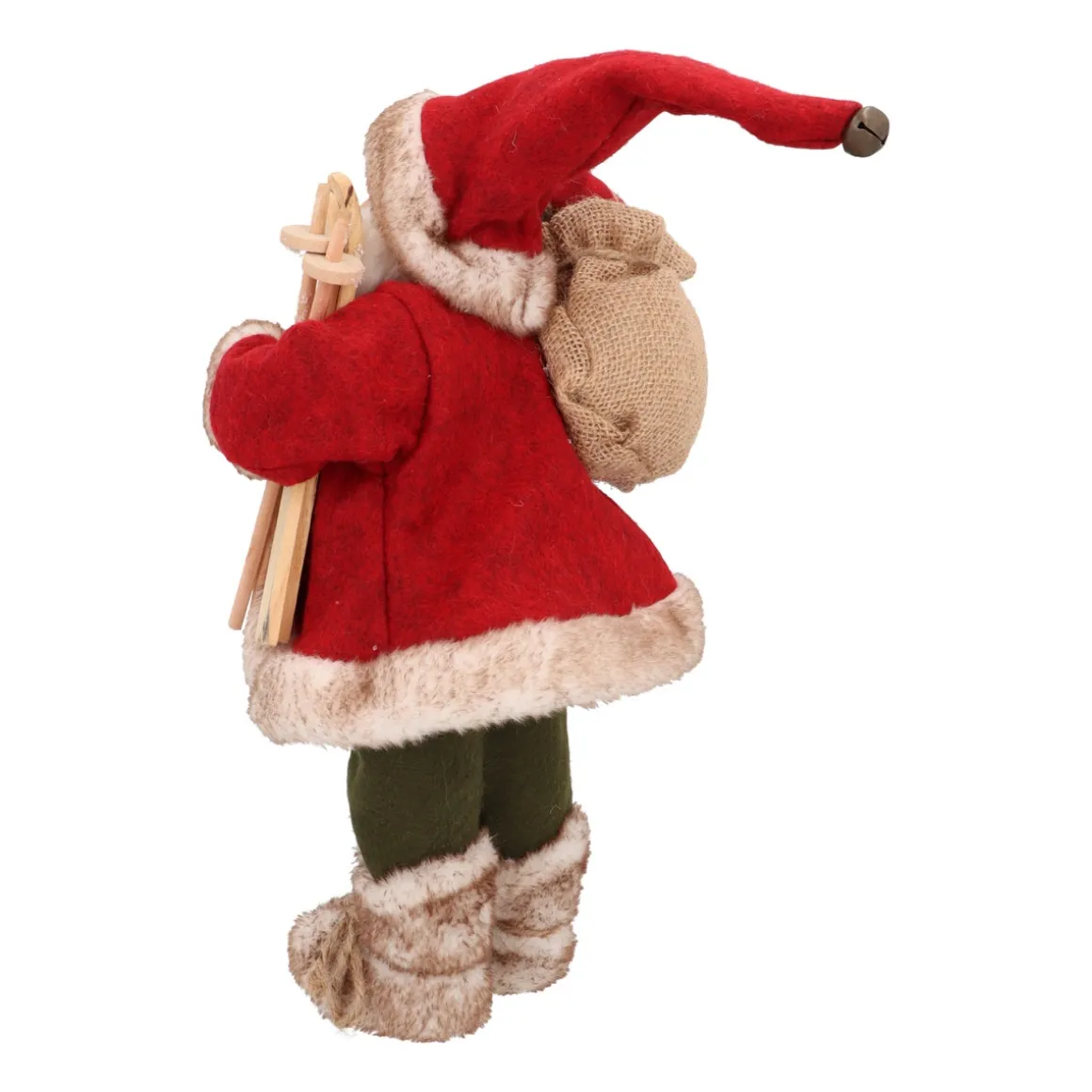 Standing Santa Claus | Bordeaux-green | 30cm/12in | Cloth