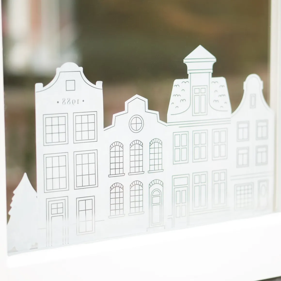 Static White Window Stickers (sheet)