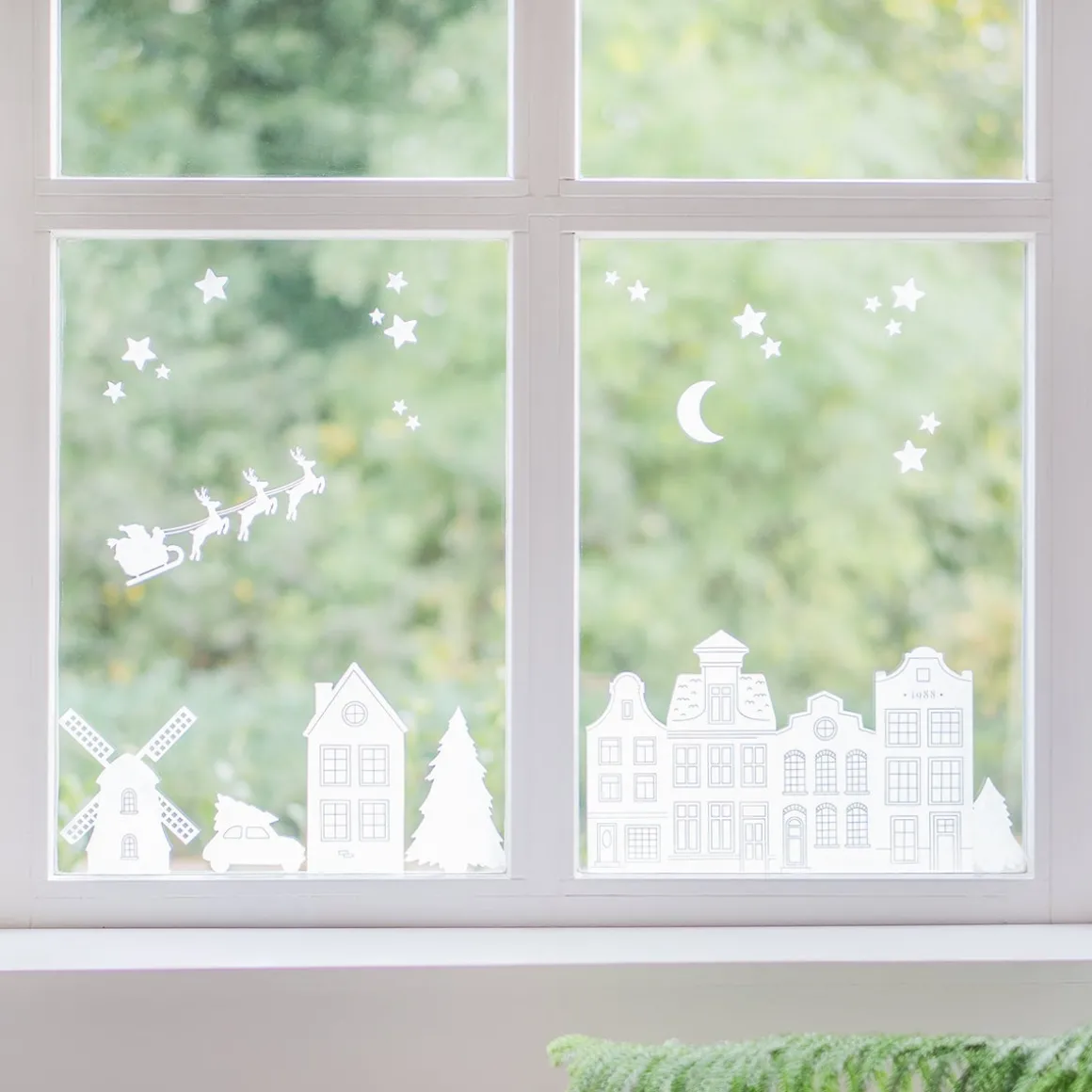 Static White Window Stickers (sheet)