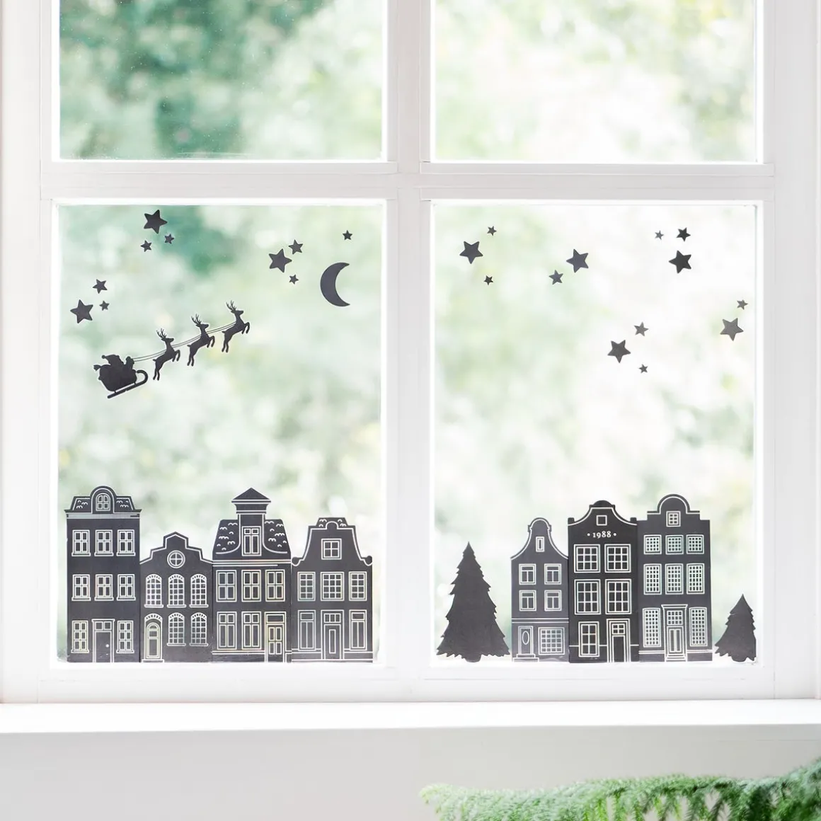 Static White Window Stickers (sheet)
