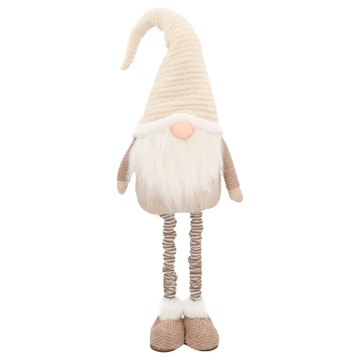 Stylish Beige Gnome With Extendable Legs