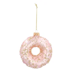 Stylish Donut Ornament With Gold Beads