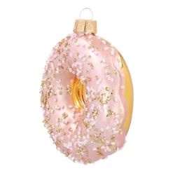 Stylish Donut Ornament With Gold Beads