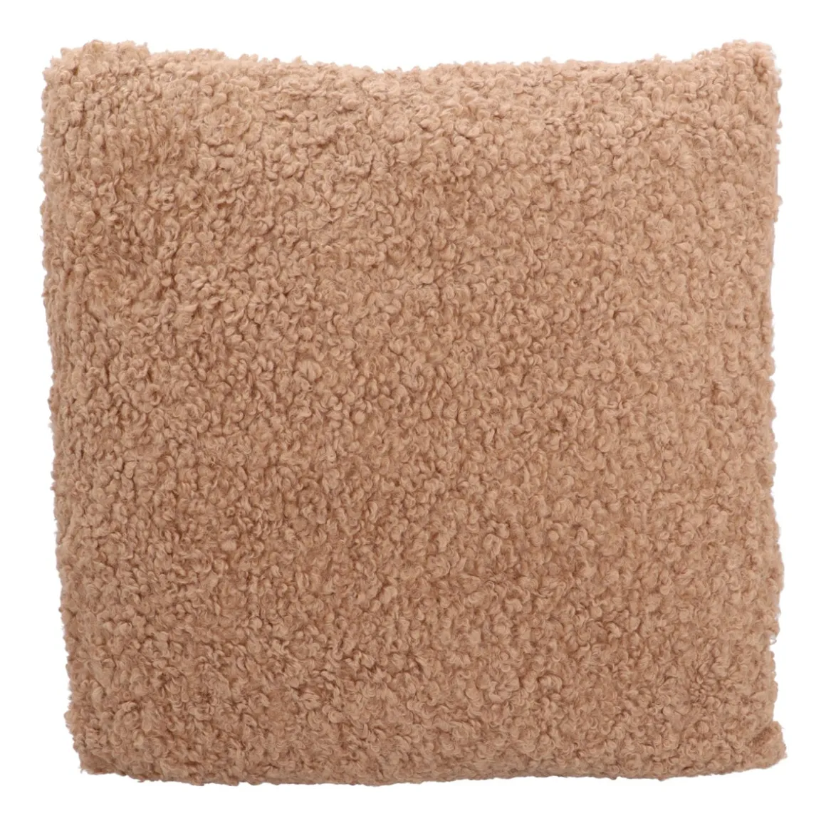 Stylish Sand-colored Teddy Throw Pillow