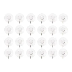 Suction Cups With Hooks 2cm 24 Pieces