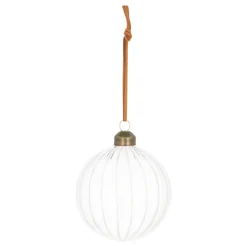 Transparent Christmas Bauble With Lines