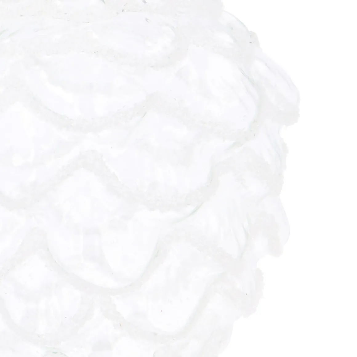 Transparent Glass Pine Cone With Frost