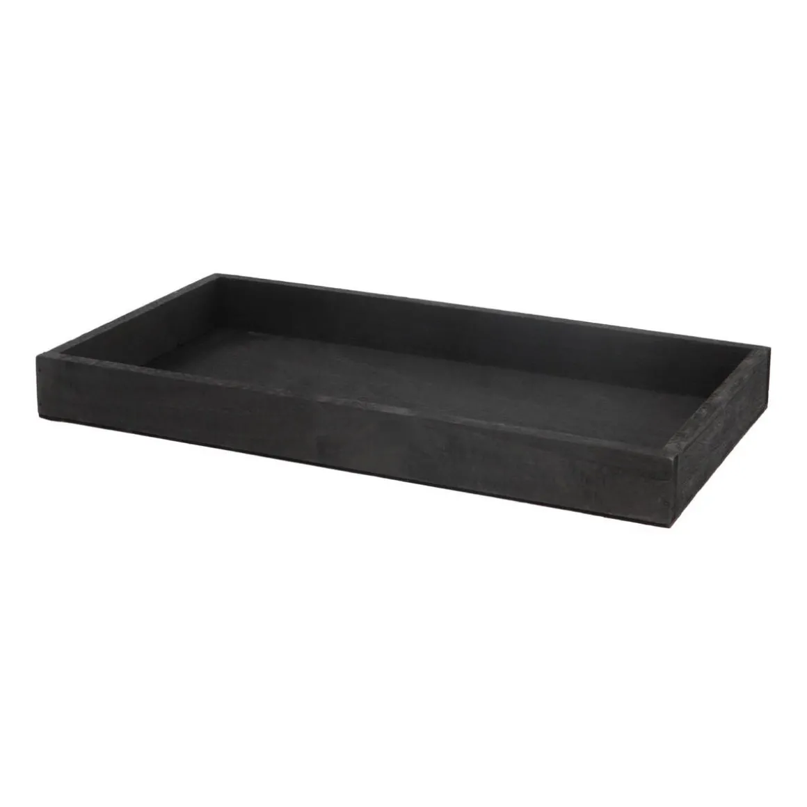 Tray | Black | Wood | 40x22cm