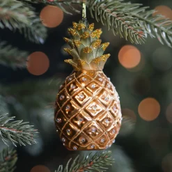 Tropical Pineapple Ornament With Luxurious Details
